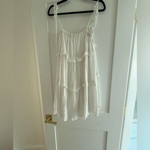 Rails White Ruffled Camisole Dress